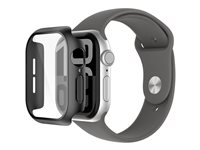 Belkin SCREENFORCE TemperedCurve - Støddæmper til smart watch - 2-i-1, 42 mm - hærdet glas (9H) - sort - for Apple Watch Series 10 (GPS + Cellular) (42 mm), Series 10 (GPS) (42 mm) OWA002HQBK