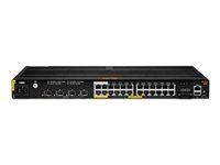 HPE Aruba 4100i - Switch - 20 x 10/100/1000 (PoE Class 4) + 4 x 10/100/1000 (PoE Class 6) + 4 x SFP+ - monterbar på stativ - PoE Class 4 / PoE Class 6 JL818A#ABB
