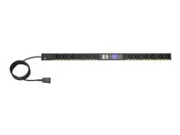 Eaton Managed Rack PDU EVMAFC20A - G4 - strømfordelingsenhed (rackversion) - AC 200-240 V - 3.7 kW - 1-faset - input: IEC 60320 C20 - output-stikforbindelser: 24 (12 x IEC 60320 C13, 12 x IEC 60320 C19) - 3 m ledning - sort EVMAFC20A