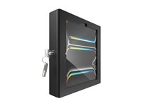 Compulocks iPad Pro M4 11" (2024), Apex Enclosure Brandable Floor Stand - Monteringssæt (indelukke, stativ) - for tablet - kan brandes - låsbar - metal - sort - skærmstørrelse: 11" - gulvstående - for Apple 11-inch iPad Pro (M4) 140B11PAPX4B
