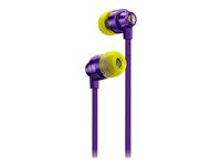 Logitech G G333 - Øreproptelefoner med mik. - i øret - kablet - 3,5 mm jackstik - lilla 981-000936