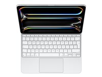 Apple Magic Keyboard - Tastatur og folio-kasse - med trackpad - bagbelyst - Apple Smart connector - QWERTY - Internationalt engelsk - hvid MWR43Z/A