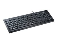 Kensington ValuKeyboard - Tastatur - USB - UK - sort 1500109