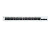 Cisco Business 220 Series CBS220-48T-4G - Switch - smart - 48 x 10/100/1000 + 4 x Gigabit SFP (uplink) - monterbar på stativ CBS220-48T-4G-EU