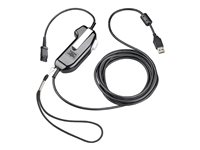 HP Poly SHS 2626-14 - PTT (push-to-talk) påsætning for headset - USB, sikker stemme, monaural, serialiseret, momentær - TAA-kompatibel 8K7N1AA#AC3