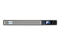 Eaton 5P 850i - Gen 2 - UPS (rackversion) - AC 200/208/220/230/240 V - 680 Watt - 850 VA - 1-faset - ventilreguleret blysyre (VRLA) - 7 At - RS-232, USB - output-stikforbindelser: 4 - 1U - 19" - sort/sølv 5P850IRG2