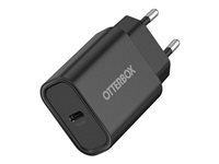 OtterBox - Strømforsyningsadapter - 20 Watt - PD (USB-C) - sort 78-81338