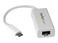 StarTech.com USB C to Gigabit Ethernet Adapter - White - USB 3.1 to RJ45 LAN Network Adapter - USB Type C to Ethernet (US1GC30W) - Netværksadapter - USB-C - Gigabit Ethernet - hvid US1GC30W