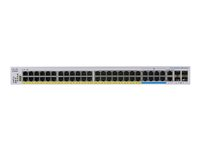 Cisco Business 350 Series CBS350-48NGP-4X - Switch - L3 - Administreret - 40 x 10/100/1000 (PoE+) + 8 x 100/1000/2.5G/5G (PoE++) + 2 x combo 10 Gigabit SFP+/RJ-45 + 2 x 10 Gigabit SFP+ - monterbar på stativ - PoE+ (740 W) CBS350-48NGP-4X-EU