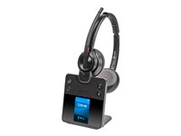 Poly Savi 8420 Office - Savi 8400 series - headset - på øret - DECT / Bluetooth - trådløs - aktiv støjfjerning - sort 8L5B2AA#ABB