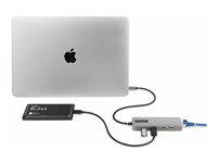 StarTech.com 3-Port USB-C Hub with 2.5 Gigabit Ethernet and 100W Power Delivery Passthrough Laptop Charging, USB-C to 2x USB-A/1x USB-C, USB 3.2 10Gbps Type-C Adapter Hub - Windows/macOS/Linux/Chromebook (10G2A1C25EPD-USB-HUB) - Hub - kompakt - 1 x USB-C + 3 x USB 3.1 + 1 x 2.5GBase-T - desktop 10G2A1C25EPD-USB-HUB