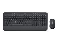 Logitech Signature MK650 Combo for Business - Sæt med mus og tastatur - trådløs - Bluetooth LE - QWERTY - nordisk (dansk/finsk/norsk/svensk) - grafit 920-011010