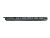 APC Basic Rack PDU Zero U - Strømfordelingsenhed (rackversion) - AC 400 V - 22 kW - output-stikforbindelser: 9 (power IEC 60320 C13, IEC 60320 C19) - 0U - for P/N: AR3103SP, AR3106SP, SRT1000RMXLI, SRT1000RMXLI-NC, SRT2200XLI-KR, SRT5KRMXLW-TW AP7555A