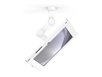 Compulocks Galaxy Tab A9+ Apex Enclosure Swing Wall Mount - Monteringssæt (stativ, indelukke, vægmontering) - for tablet - gynge - låsbar - metalramme - hvid - vægmonterbar - for Samsung Galaxy Tab A9+ 827W11GAPX9W