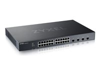 Zyxel XGS1935 Series XGS1935-28 - Switch - administreret - L3 Lite - smart - 24 x 10/100/1000 + 4 x 10 Gigabit SFP+ (uplink) - monterbar på stativ - for Zyxel DAC10G-1M v2, DAC10G-3M v2, SFP10, SFP-1000, SFP-BX1310-10, SFP-BX1550, SFP-SX-D XGS1935-28-EU0101F