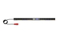 Eaton G4 - Strømfordelingsenhed (rackversion) - 16 A, målt input - AC 240/415 V - 11 kW - tre faser - Ethernet 10/100/1000, serial - input: IEC 60309 16A - output-stikforbindelser: 24 (12 x IEC 60320 C13, 12 x IEC 60320 C39) - 0U - 3 m ledning - sort EVMIF316A