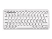 Logitech Pebble Keys 2 K380s - Tastatur - trådløs - Bluetooth LE - QWERTY - nordisk (dansk/finsk/norsk/svensk) - tonalt hvidt 920-011880