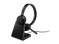Jabra Evolve 65 TE Stereo - Headset - på øret - Bluetooth - trådløs - USB-A via Bluetooth adapter - støjisolerende - UC-certificeret 6699-833-499