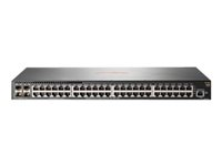 HPE Aruba 2930F 48G 4SFP+ - Switch - L3 - Administreret - 48 x 10/100/1000 + 4 x 1 Gigabit / 10 Gigabit SFP+ (uplink) - monterbar på stativ JL254A#ABB