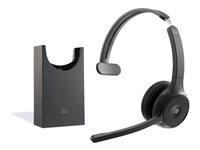 Cisco Headset 721 - Headset - på øret - Bluetooth - trådløs - carbon-sort - Cisco Webex Certified HS-WL-721-BUNAS-C