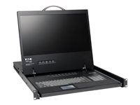 Eaton Tripp Lite series 16-Port Rack Console VGA KVM Switch w/ 19" LCD 1U TAA - KVM switch - 16 x KVM port(s) - 1 lokalbruger - monterbar på stativ B040-016-19