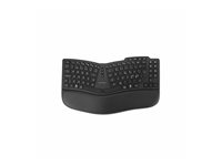 Kensington Pro Fit KB675 EQ - Tastatur - kan genoplades - TKL - trådløs - 2.4 GHz, Bluetooth - QWERTY - Pan Nordic - sort K75491PN