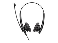 Jabra BIZ 1100 Duo - Headset - på øret - kablet - 3,5 mm jackstik - sort - akademisk - Zoom Certified, Certified for Microsoft Teams (pakke med 10) - for P/N: 14101-02 1159-0139-MULTI