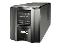 APC Smart-UPS 750 - UPS - AC 120 V - 500 Watt - 750 VA - 1-faset - USB, serial - output-stikforbindelser: 6 - sort - APC Take-Back - TAA-kompatibel SMT750X93