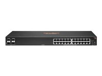 HPE Aruba 6000 24G 4SFP Switch - Switch - L3 - Administreret - 24 x 10/100/1000 + 4 x Gigabit SFP - side til side-luftstrøm - monterbar på stativ - AC 100 - 127 V/200 - 240 V R8N88A#ABB