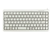 CHERRY Compact-Keyboard G84-4100 - Tastatur - PS/2, USB - Pan Nordic - lysegrå G84-4100LCMPN-0