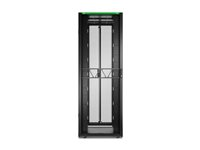 APC NetShelter SX Gen 2 - Rack kabinet - 2258 H x 800W x 1200D mm, med Sides - gulvstående - sort - 48U - 19" - TAA-kompatibel - for P/N: SMT1000RM1U, SMT750RM1U, SRTL10KRM4UT, SRTL5KRM2UI-HW, SRTL5KRM2UT-HW, SRTL8KRM4UT AR3387B2