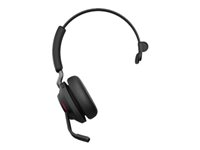 Jabra Evolve2 65 MS Mono - Headset - på øret - konvertibel - Bluetooth - trådløs - USB-A - støjisolerende - sort - Certified for Microsoft Teams 26599-899-999