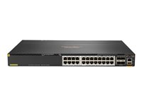 HPE Aruba 6300M - Switch - L3 - Administreret - 24 x 1/2.5/5/10GBase-T + 4 x 1 Gigabit/10 Gigabit/25 Gigabit/50 Gigabit SFP56 (uplink/stacking) - front og side til ryg - monterbar på stativ - PoE+ (1440 W) JL660A