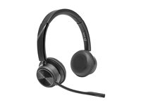 Poly Savi 7420 OFFICE - Savi 7400 series - headset - på øret - DECT / Bluetooth - trådløs - sort 8L560AA#ABB