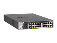 NETGEAR M4300-16X - Switch - L3 - Administreret - 16 x 100/1000/2.5G/5G/10GBase-T (PoE+) - monterbar på stativ - PoE+ (500 W) XSM4316PB-100NES