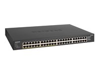 NETGEAR GS348PP - Switch - ikke administreret - 48 x 10/100/1000 (24 PoE+) - desktop, monterbar på stativ - PoE+ (380 W) GS348PP-100EUS