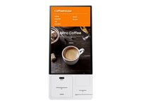 Samsung KM24C-P - Forbindelseskasse - med termisk modtagelsesprinter, QR-/stregkodelæser (1D, 2D) - skrivebordsmonterbar, standermonterbar, vægmonterbar - AC 100-240 V - grå hvid CY-KM24CPXEN