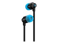 Logitech G G333 - Øreproptelefoner med mik. - i øret - kablet - 3,5 mm jackstik - sort 981-000924