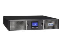 Eaton 9PX 1000i RT2U Netpack - UPS (stativ-monterbar / ekstern) - AC 200/208/220/230/240 V - 1000 Watt - 1000 VA - RS-232, USB, Ethernet 10/100/1000 - output-stikforbindelser: 8 - PFC - 2U 9PX1000IRTN