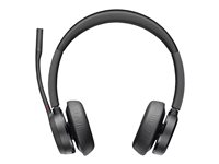 Poly Voyager 4320 - Headset - på øret - Bluetooth - trådløs - sort - Certified for Microsoft Teams, Zoom Certified 77Y99AA