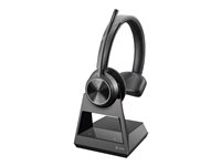 Poly Savi 7310 - Savi 7300 series - headset - på øret - DECT - trådløs - USB-A via DECT adapter - sort - UC-certificeret 8L561AA#ABB