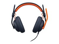 Logitech Zone Learn On-Ear Wired Headset for Learners, USB-A - Hovedtelefoner med mik. - på øret - reserve - kablet - USB-C 981-001367