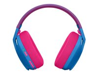 Logitech Lightspeed G435 - Headset - fuld størrelse - Bluetooth/2,4 GHz radiofrekvens - trådløs - blå - Discord Certified 981-001062
