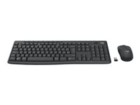 Logitech MK370 Combo for Business - Sæt med mus og tastatur - trådløs - Bluetooth LE - QWERTY - nordisk (dansk/finsk/norsk/svensk) - grafit 920-012072