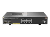 HPE Aruba 2930F 8G PoE+ 2SFP+ - Switch - L3 - Administreret - 8 x 10/100/1000 (PoE+) + 2 x 1 Gigabit / 10 Gigabit SFP+ (uplink) - monterbar på stativ - PoE+ (125 W) JL258A#ABB