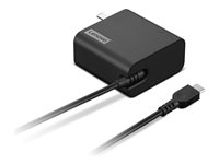 Lenovo - USB-C strømadapter - AC 100-240 V - 65 Watt - USA - sort 4X21L54608