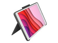 Logitech Combo Touch - Tastatur og folio-kasse - med trackpad - bagbelyst - Apple Smart connector - QWERTY - nordisk (dansk/finsk/norsk/svensk) - oxford-grå - for Apple 10.9-inch iPad (10. generation); iPad A16 Wi-Fi, A16 Wi-Fi + Cellular 920-011440