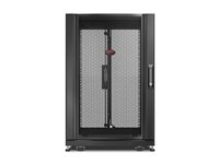 APC NetShelter SX - Rack kabinet - sort - 18U - 19" - TAA-kompatibel - for P/N: SMTL1500RM3UC, SMTL1500RMI3UC, SRT2200RMXLAUS, SRTL3KRM1UC, SRTL3KRM1UNC AR3006