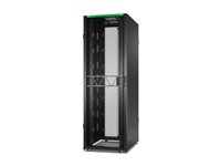 APC NetShelter SX Gen 2 - Rack kabinet - 2258H x 750W x 1070D mm, med sider - gulvstående - sort - 48U - 19" - TAA-kompatibel - for P/N: SMT1000RM1U, SMT750RM1U, SRTL10KRM4UT, SRTL5KRM2UI-HW, SRTL5KRM2UT-HW, SRTL8KRM4UT AR3157B2