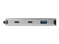 StarTech.com 4 Port USB C Hub w/ 2x USB A & 2x USB C, SuperSpeed 10Gbps USB Type-C 3.1/3.2 Gen 2 Hub, USB Bus Powered, Portable USB-C to USB Adapter Hub, Aluminum, 9.8" (25cm) Cable - Windows/macOS/Linux - Hub - 2 x USB-C + 2 x USB 3.1 Gen 2 - desktop - for P/N: PEXUSB321C HB31C2A2CB